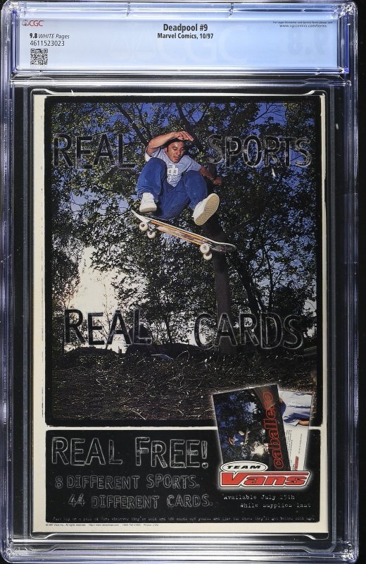 Deadpool #9 (10/97) Graded CGC 9.8