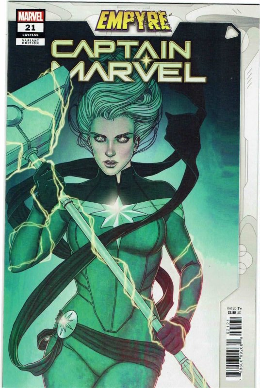 Captain Marvel #21 (2019 v10) Spider-Woman Hazmat Empyre Variant NM