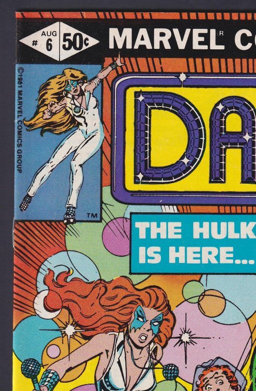 Dazzler #6 1981 Marvel 8.5 VF+ comic