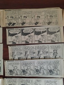 60X Splitsville Baginski & Dodson News Paper Comic Strip 1980 lot 7 x 2.5  