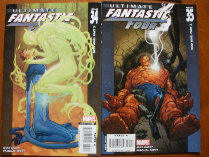 6 Near-Mint Comic ULTIMATE FANTASTIC FOUR #31 32 33 34 35 & MARVEL AGE #2