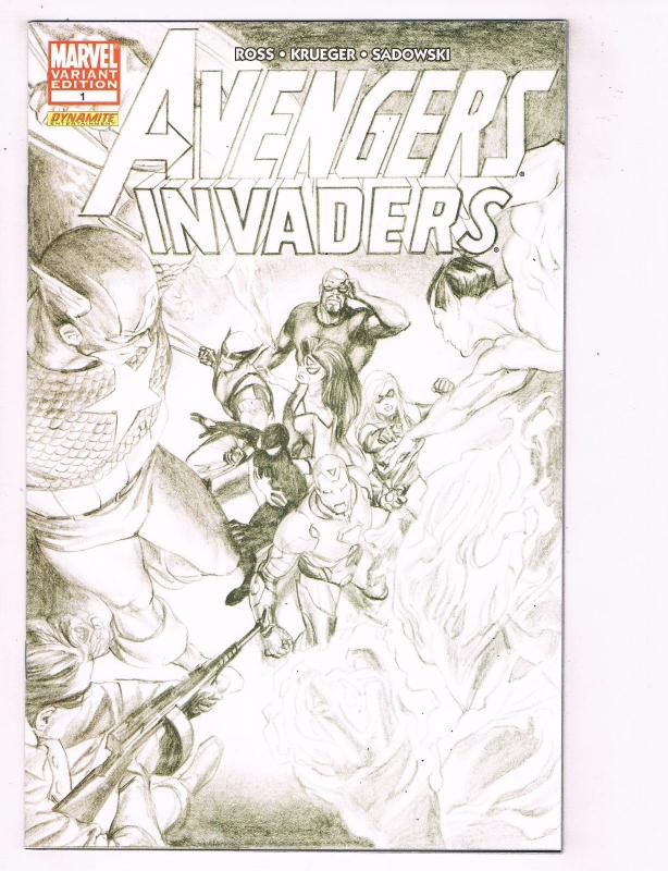 Avengers Invaders # 1 NM Variant Marvel Comic Book Iron Man Hulk Thor Ross BN10