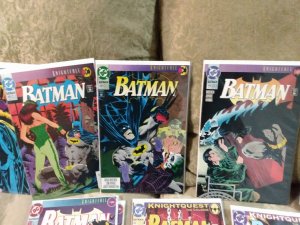 1993 Batman lot 494 495 496 499 500 502 506 reader Knightfall