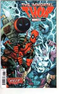 IMMORTAL THOR #13 NAUCK DEADPOOL KILLS MARVEL UNIVERSE VAR