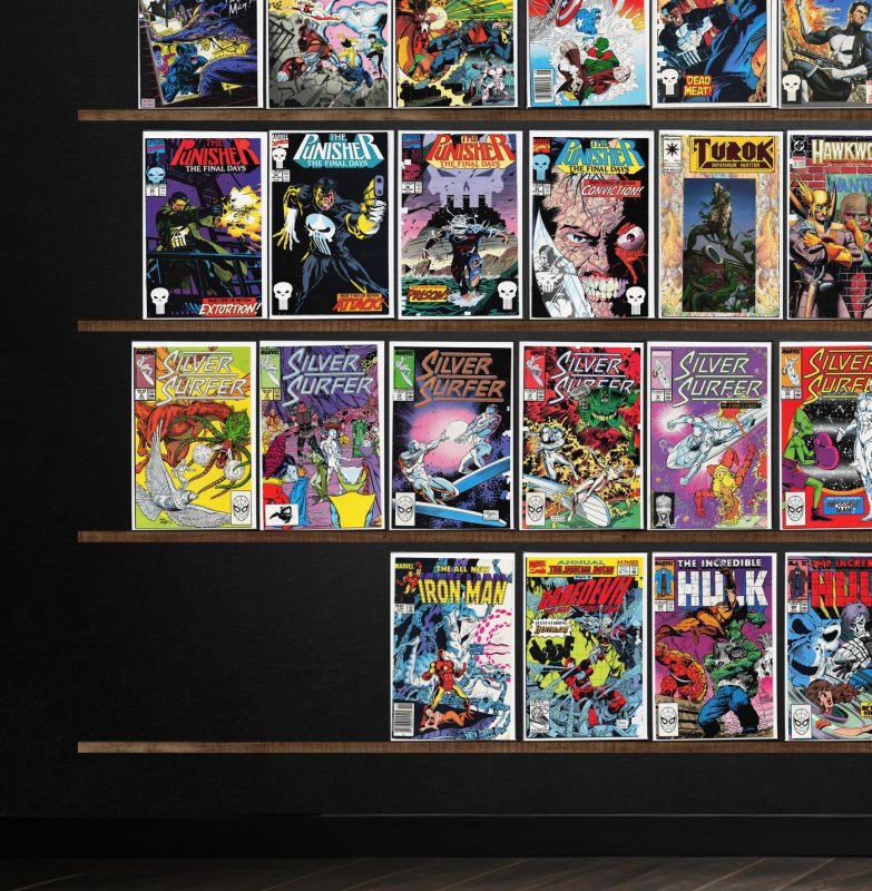 Huge Lot 150+ Comics with Silver Surfer, The Punisher, The Avengers & More!