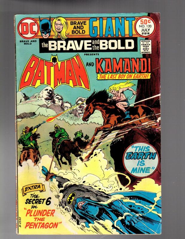 BRAVE & BOLD  120 VERY GOOD PLUS  July 1975