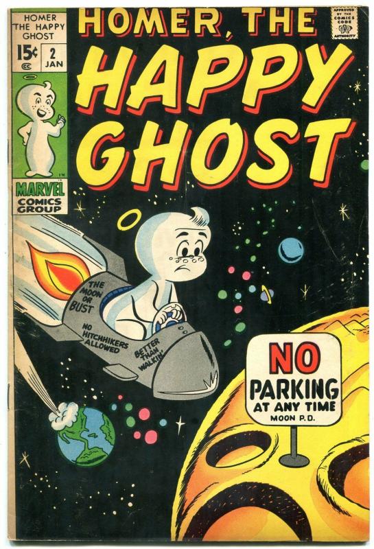 Homer The Happy Ghost  #2 1970 MARVEL DAN DECARLO ART VG/FN