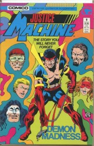 JUSTICE MACHINE #8, NM-, Elementals, Comico, 1987 more in store