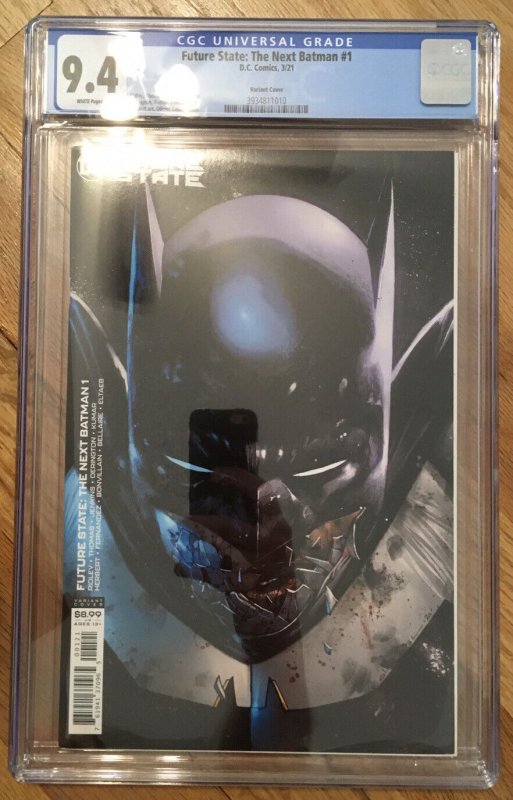 1ST JACE FOX AS NEXT BATMAN (Future State) #1 CGC 9.4 NM B Coipel Variant