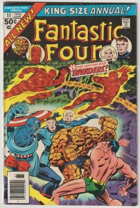 Fantastic Four Annual #11 (1976, Marvel), VG condition (4.0), vs. Invaders