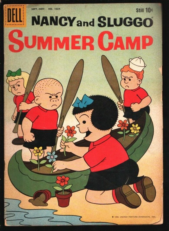 Nancy And Sluggo Summer Camp Four Color Comics 1034 1959 Dell Fritzi