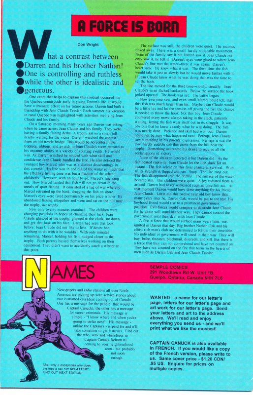 Captain Canuck Reborn (1993) #0 VF