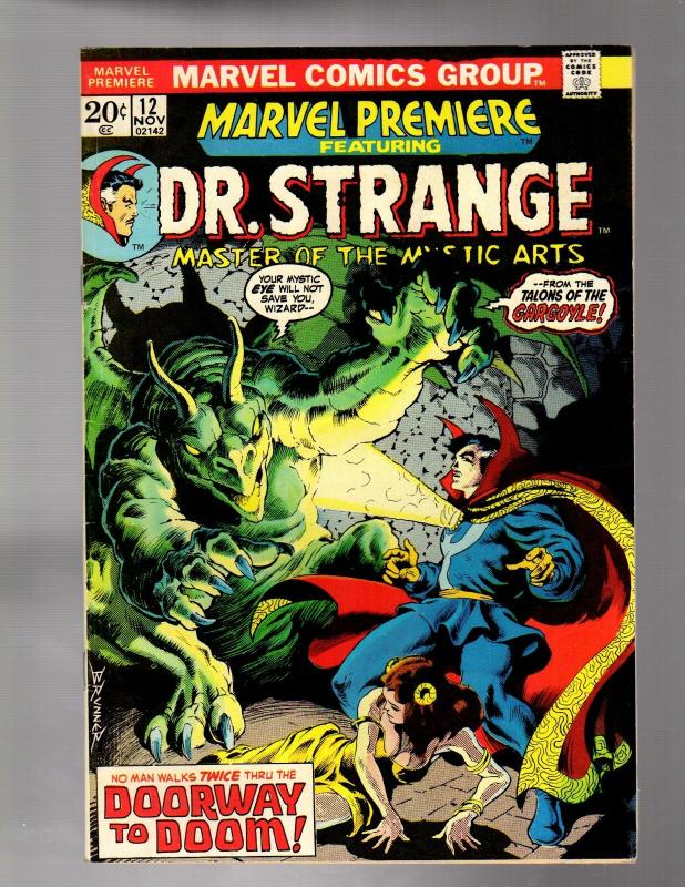 MARVEL PREMIERE 12 FINE PLUS Nov. 1973 Doctor Strange