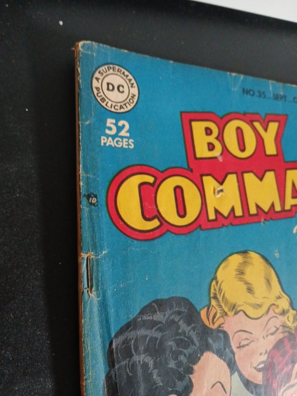 Boy Commandos #35 Dc Comics 1949 Golden Age Scarce 2nd To Last Issue Precode