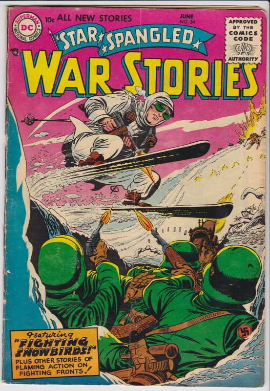 Star Spangled War Stories #34 (Jun 1955) 2.5 GD+ DC Comics