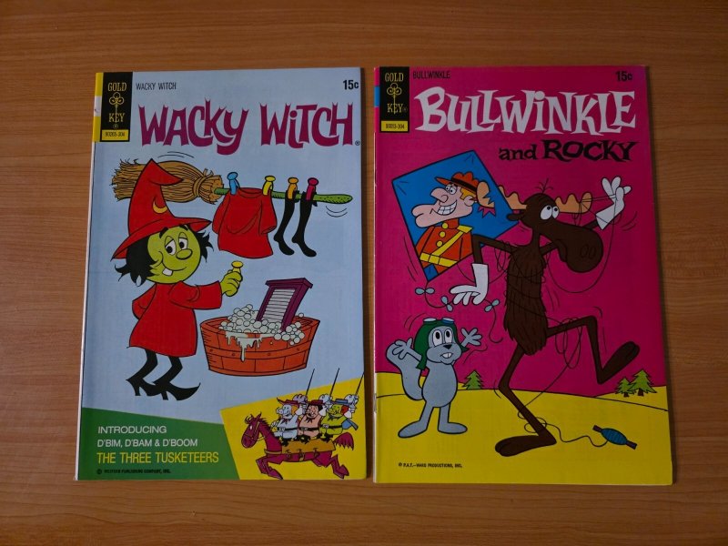 Gold Key 4 Pack SEALED Donald Duck #148 Wacky Witch #10 Bullwinkle #7 ~NM~ 1973
