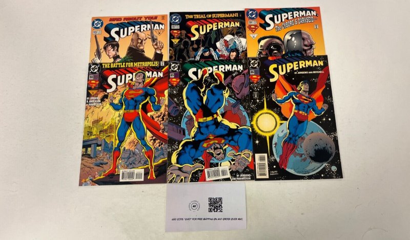 6 Superman DC Comics Books #86 89 90 104 106 113 Jurgens 25 JW19