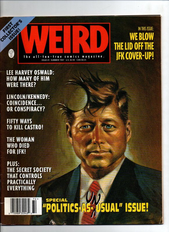 Weird #1 - the all-true comics magazine -conspiracy- Paradox Press -1997-  FN/VF