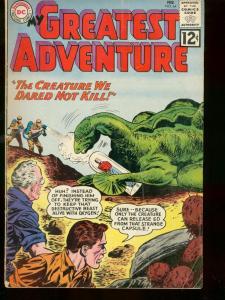 MY GREATEST ADVENTURE DC COMICS #64 1962 MONSTER COVER VG