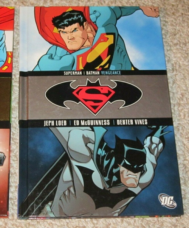 Lot of 2 Superman/Batman Torment/Vengeance HC Books NM DC Comic Book Heroes