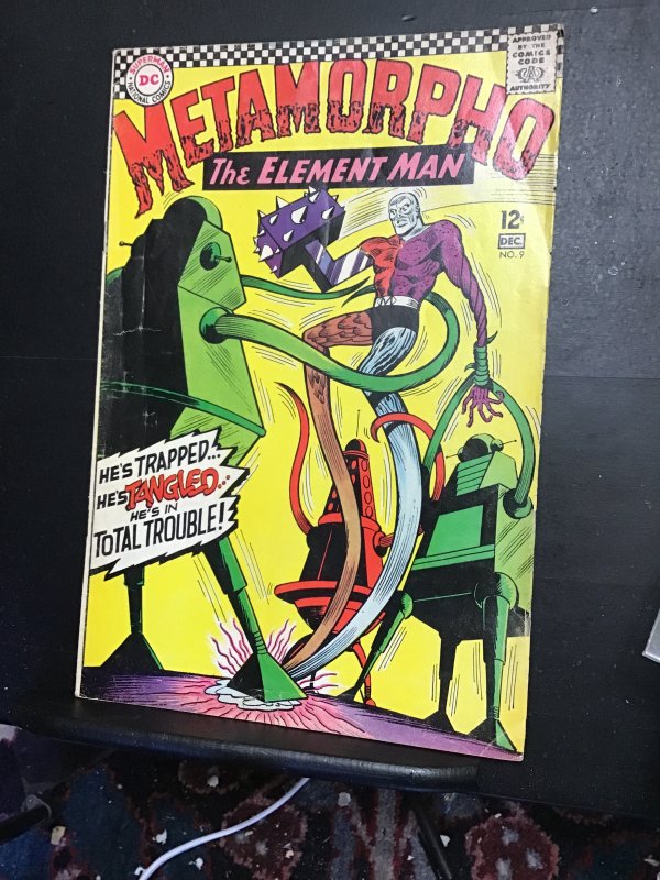 Metamorpho #9  (1966) mid grade, the value of time forgot! FN Wow