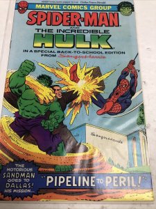 Spider-Man And The Incredible Hulk (1981) Pipeline To Peril Giveaway Fine Copy