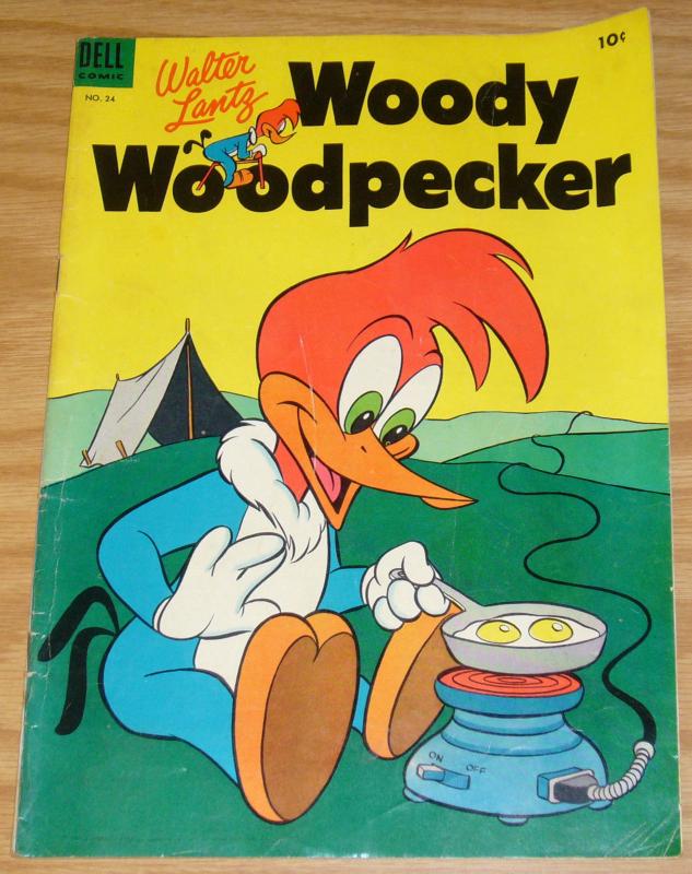 Walter Lantz Woody Woodpecker #24 VG+ april-may 1954 - golden age dell comics