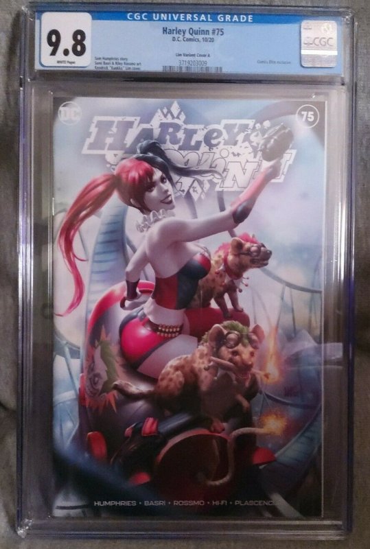 Harley Quinn 75 CGC 9.8 Punchline Kendrick Kunkka Lim Edition A Limited