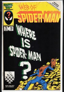 Web of Spider-Man #18 (1986) Spider-Man [Key Issue]