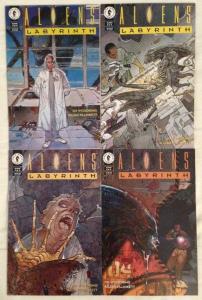 ALIENS : LABYRINTH - Complete Four (4) Issue Mini Series Lot - #1, #2, #3, & #4