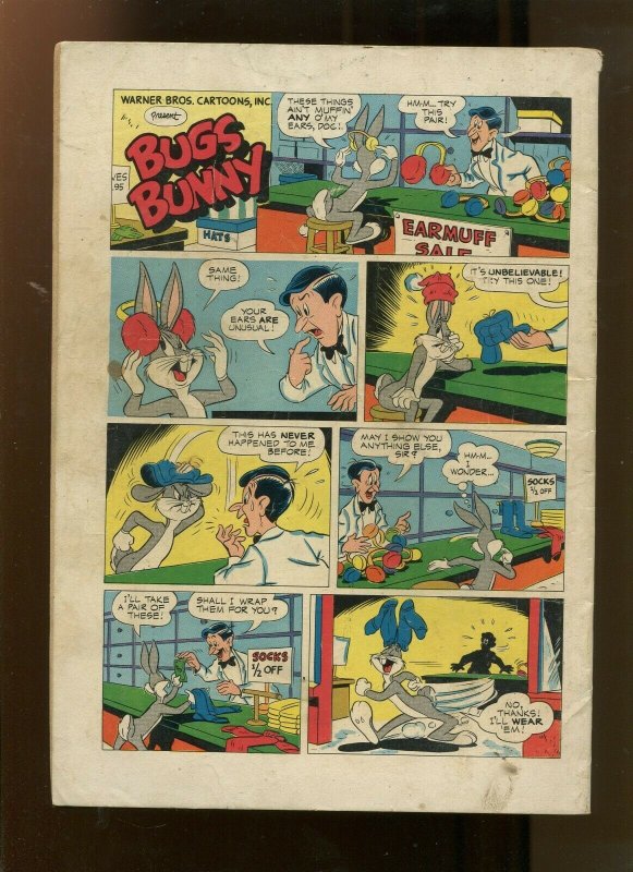DELL BUGS BUNNY #366 (5.5) UNCLE BUCKSKIN COMES TO TOWN 1952