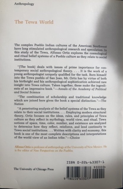 The TEWA world,197p,Ortiz,paperback