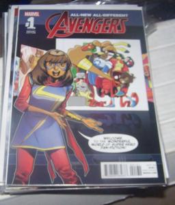 ALL NEW ALL DIFFERENT AVENGERS #1 ANNUAL VARIANT COVER MS MARVEL