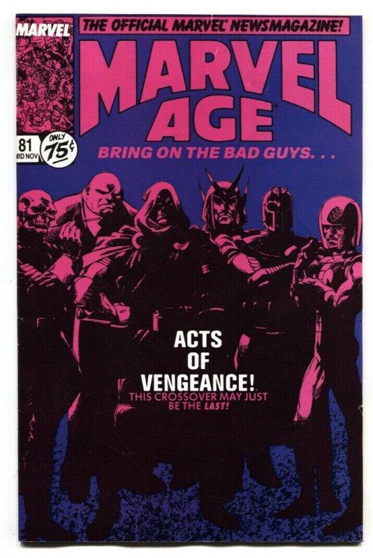 Marvel Age #81 Preview of Acts of Vengeance 1989