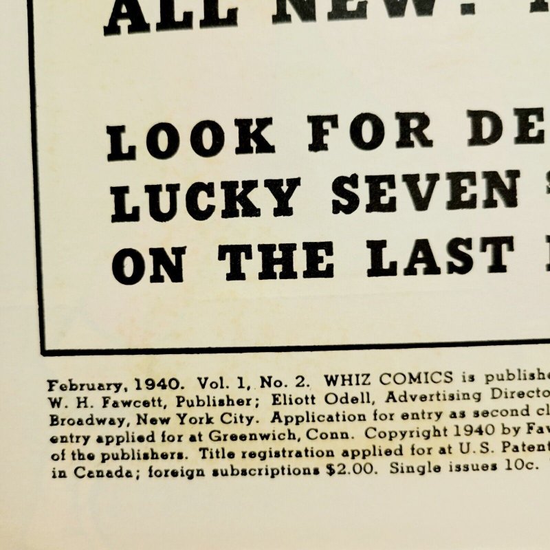 DC Famous First Ed. WHIZ COMICS #F-4 FN+ (1974) CAPT MARVEL SHAZAM Treasury Size