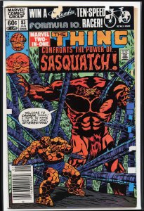 Marvel Two-in-One #83 (1982) Sasquatch