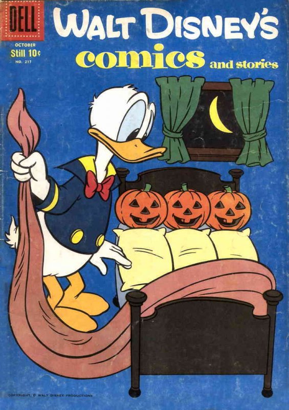 Walt Disney's Comics and Stories #217 FN ; Dell | October 1958 Pumpkins Donald D