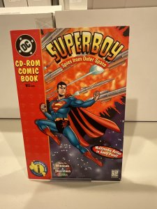 DC CD ROM 4 Book Complete Set 1996 Superman Batman Aquaman Superboy