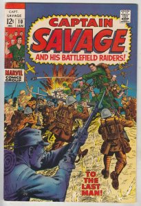 Captain Savage and His Leatherneck Raiders #10 (Jan-69) NM- High-Grade Captai...