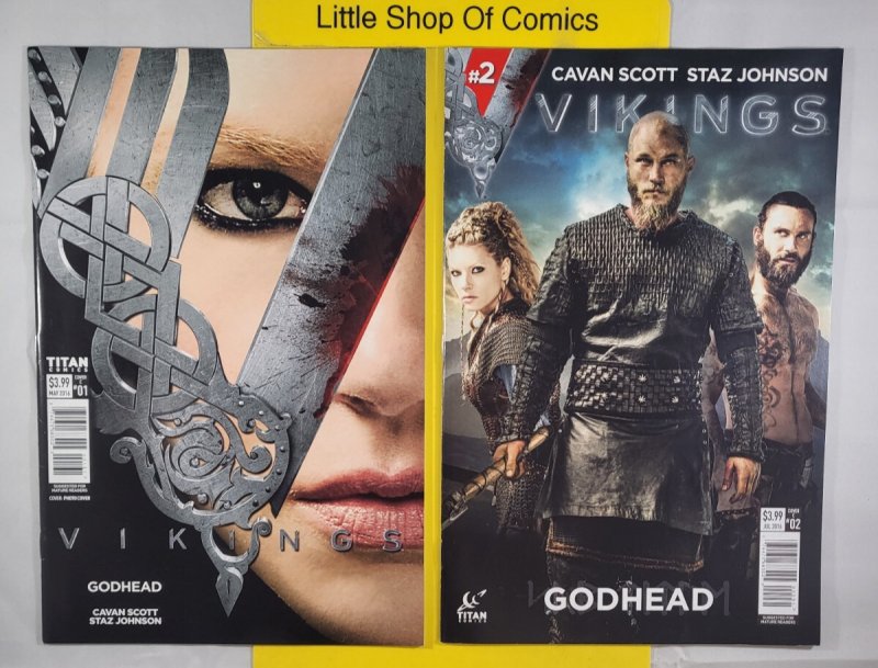 Vikings Godhead #1 2 3 4 Set Cover C Photo Variant 2016 #1-4 Titan Comics