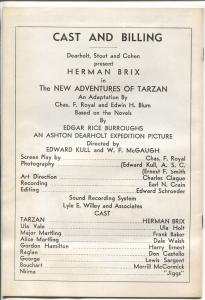 New Adventures of Tarzan 1960's-famous serial of 1930's-ERB-VG