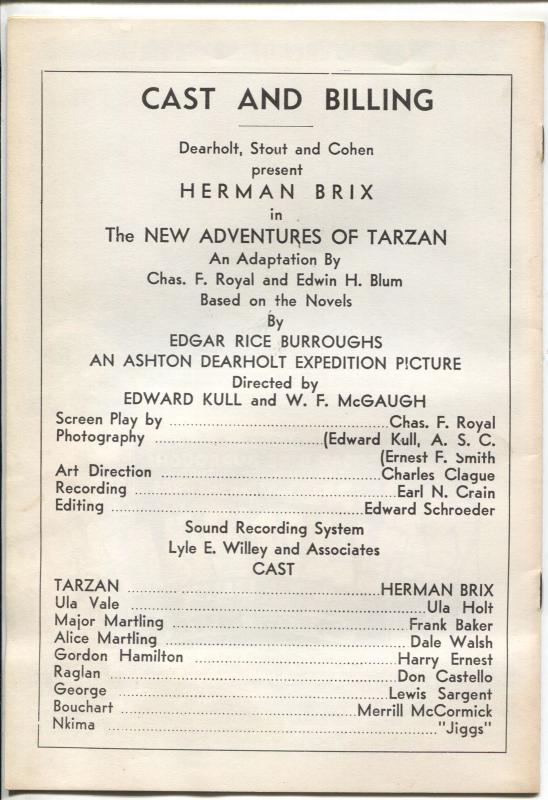 New Adventures of Tarzan 1960's-famous serial of 1930's-ERB-VG