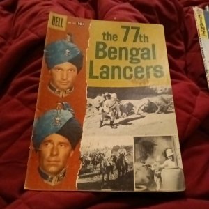 THE 77th BENGAL LANCERS / FOUR COLOR # 791 (DELL) (1957) DAN SPIEGLE art