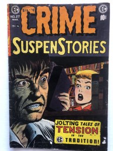 Crime suspenstories 27,VG, REAL last issue,c pics!