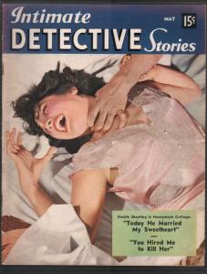 Intimate Detective Stories #3 5/1940-strangulation-violent-pulp thrills-VF-