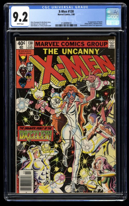 X-Men #130 CGC NM- 9.2 White Pages 1st Dazzler! Marvel Comics