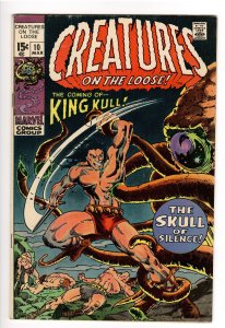 CREATURES ON THE LOOSE 10 F- 5.5;1st FULL KING KULL