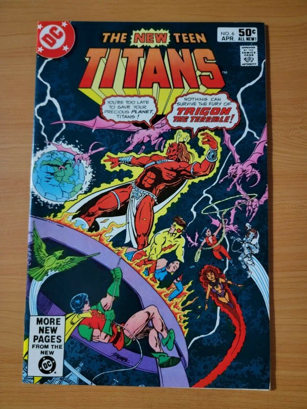 New Teen Titans #6 Direct Market Edition ~ NEAR MINT NM ~ 1981 DC Comics
