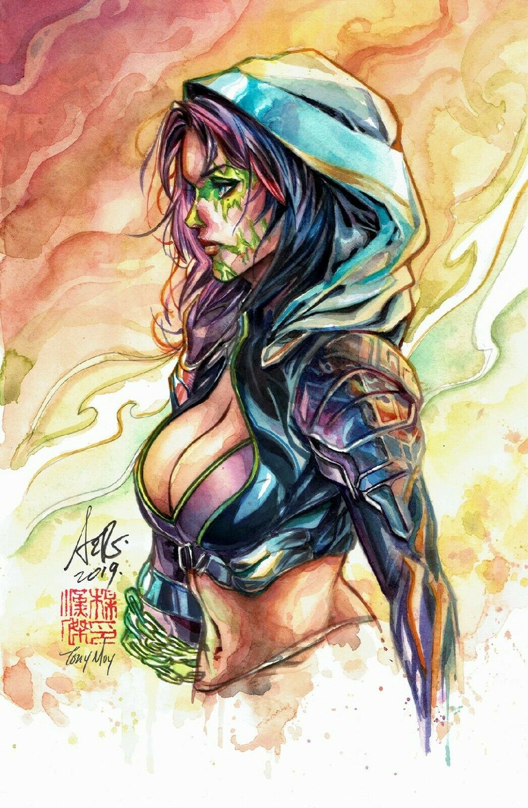 Watercolor Techniques for Comic Book Covers, Watercolor Techniques for  Comic Book Covers (tony_moy)