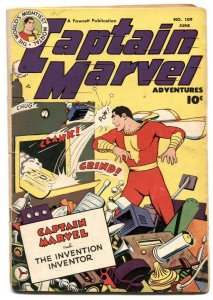 Captain Marvel Adventures #109 1950- Invention Inventor VG